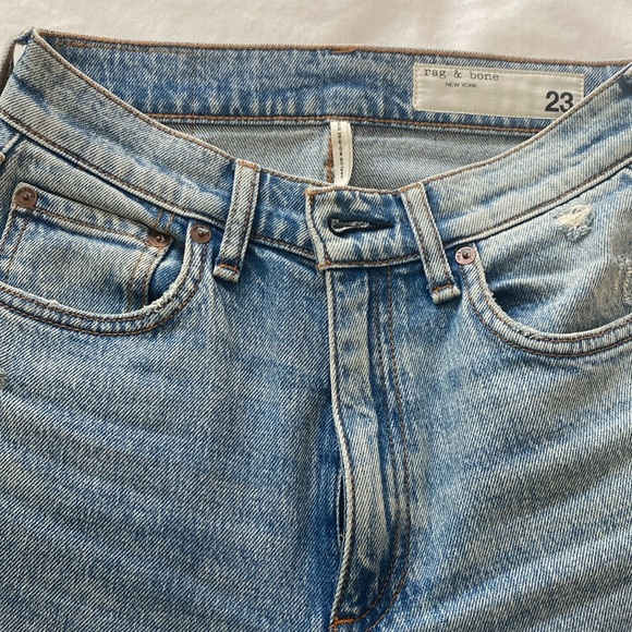 Rag & Bone Harlow Mid Rise Straight leg leans - Picture 2 of 8